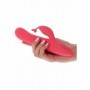 vibratore rotante in silicone rosa stimolatore di clitoride ricaricabile pink