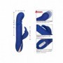 vibratore rabbit in silicone stimolatore vibromassaggiatore riscaldante donna