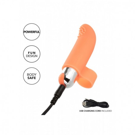 vibratore da dito stimolatore sessuale vaginale anale clitoride in silicone