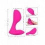 vibratore vaginale e punto g in silicone rosa ricaricabile con telecomando pink