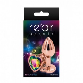 plug anale oro rosa a forma di cuore gioiello sexy toys anal piccolo dilatatore