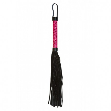 Frusta bondage fetish sex toys donna uomo sadomaso spanker whip in eco pellenero black