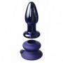 Vibratore anale plug dildo in vetro icicles fallo butt ricaricabile con telecomando