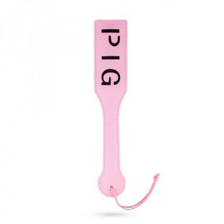 Paddle rosa pig sculacciatore bondage spanking fetish frustino sexy in eco pelle