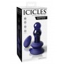 Plug anale fallo vibratore dildo in vetro con telecomando anal butt