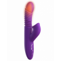 Vibratore vaginale Rabbit a spinta con dildo doppio stimolatore clitoride ricaricabile