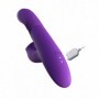 Vibratore vaginale Rabbit a spinta con dildo doppio stimolatore clitoride ricaricabile