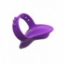 Stimolatore vibrante vibratore vaginale da dito ricaricabile in silicone viola