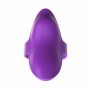 Stimolatore vibrante vibratore vaginale da dito ricaricabile in silicone viola