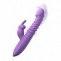 Vibratore vaginale riscaldante rabbit doppio dildo fallo vibrante stimolatore clitoride