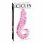 Fallo vaginale anale dildo in vetro icicles no 24 stimolatore per punto g rosa