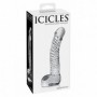 Fallo realistico vaginale anale in vetro glass dildo trasparente icicles no 61