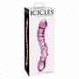 Fallo in vetro doppio dildo realistico vaginale anale per punto g  prostata  Icicles No.55