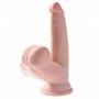 Fallo realistico king cock 3d con ventosa dildo con testicoli indossabile swing