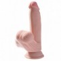 Dildo 3d king cock realistico fallo dildo vaginale anale con testicoli e ventosa