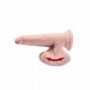 Fallo con ventosa realistico king cock 3d swinging balls 9 dildo vaginale anale