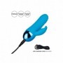 Vibratore rabbit fallo dildo vibrante doppio con stimolatore vaginale clitoride