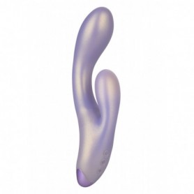 Vibratore rabbit doppio stimolatore per clitoride vaginale fallo dildo vibrante