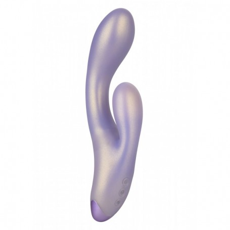 Vibratore rabbit doppio stimolatore per clitoride vaginale fallo dildo vibrante