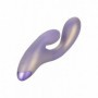 Vibratore rabbit doppio stimolatore per clitoride vaginale fallo dildo vibrante