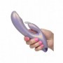 vibratore rabbit doppio dildo vibrante stimolatore clitoride vaginale punto G