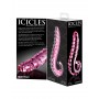 Fallo vaginale anale dildo in vetro icicles no 24 stimolatore per punto g rosa