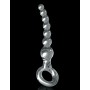 Plug anale in vetro dildo vaginale con palline icicles no67 sex toy trasparente