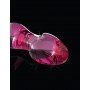 Fallo anale plug dildo in vetro rosa icicles no 73 trasparente anal but sex toy