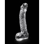 Fallo realistico vaginale anale in vetro glass dildo trasparente icicles no 61