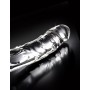 Dildo realistico vaginale anale trasparente in vetro fallo icicles no 62 sex toy