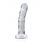 Dildo realistico vaginale anale trasparente in vetro fallo icicles no 62 sex toy