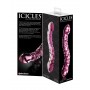 Fallo in vetro doppio dildo realistico vaginale anale per punto g  prostata  Icicles No.55