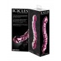 Fallo in vetro doppio dildo realistico vaginale anale per punto g  prostata  Icicles No.55