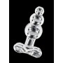 Plug anale dildo in vetro anal butt trasparente stimolatore glass gioiello sexy