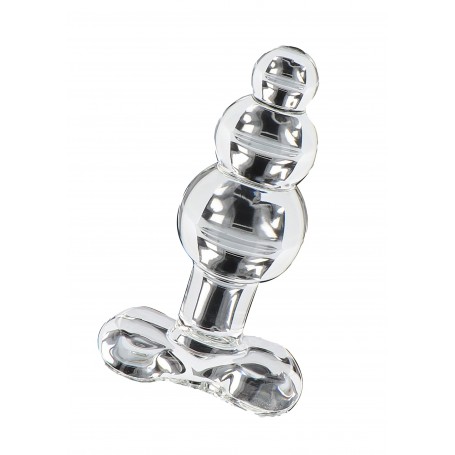 Plug anale dildo in vetro anal butt trasparente stimolatore glass gioiello sexy