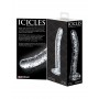 Fallo realistico in vetro dildo vaginale anale icicles no 60 glass sex toy