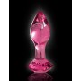 Plug anale dildo in vetro icicles no 79 fallo anal butt trasparente rosa glass