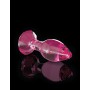 Plug anale dildo in vetro icicles no 79 fallo anal butt trasparente rosa glass