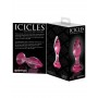 Plug anale dildo in vetro icicles no 79 fallo anal butt trasparente rosa glass