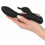 Vibratore rabbit dildo vibrante doppio nero ricaricabile fallo vaginale morbido