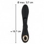 Vibratore rabbit dildo vibrante doppio nero ricaricabile fallo vaginale morbido