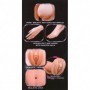 Bambola realistica gonfiabile con masturbatore vagina e ano in silicone sex doll