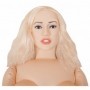 Bambola realistica gonfiabile bionda sex doll donna con vagina ano in silicone