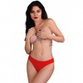 Mutanda in pizzo rosso slip trasparente sexy lingerie erotica donna intimo aperto