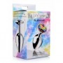 Plug anale con pietra fallo indossabile in metallo stimolatore Anal butt sex toy