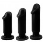 Kit Anale 3 pz fallo realistico anal butt plug pene finto stimolatore sex toys