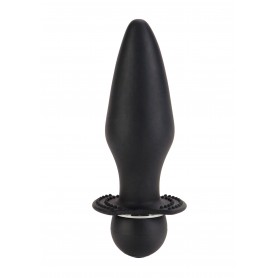 Vibratore anale in silicone anal plug butt vibrante sex toys nero uomo e donna