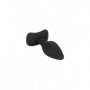 Fallo anale in silicone nero kit 3 pz indossabile stimolatore set anal butt plug