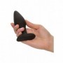 Fallo anale in silicone nero kit 3 pz indossabile stimolatore set anal butt plug