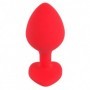 Plug anale a cuore dildo indossabile anal butt plug in silicone sex toys stimolatore